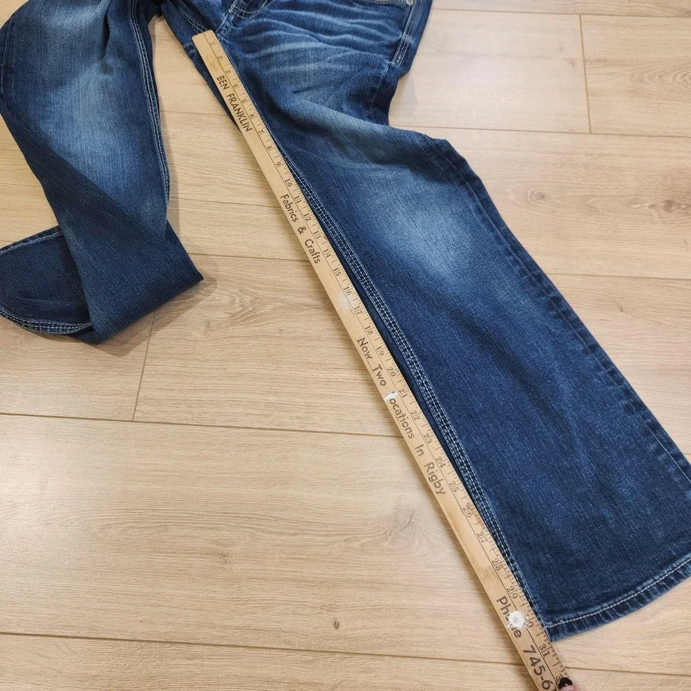 BKE Fulton Bootcut Jeans Mens 30x32 Blue Medium Wash Relaxed Denim Stretch
